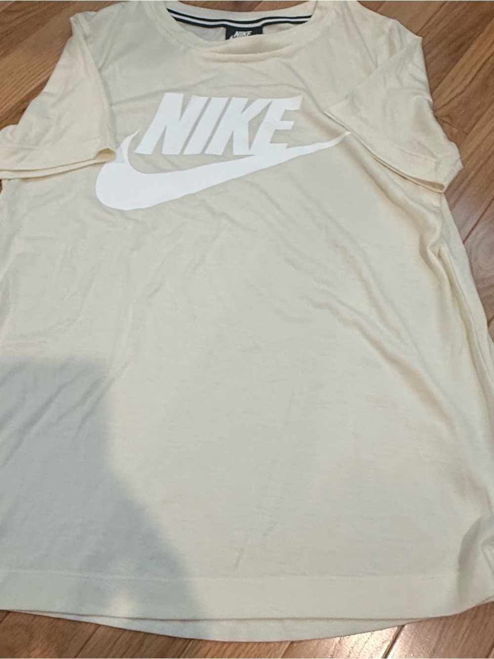 Nike Cream T-Shirt with White Logo